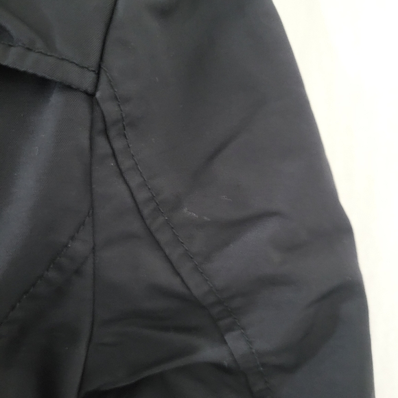 New York & Company Black Collared/Buttoned Trench Coat W/ Pockets Size M - Picture 7 of 9